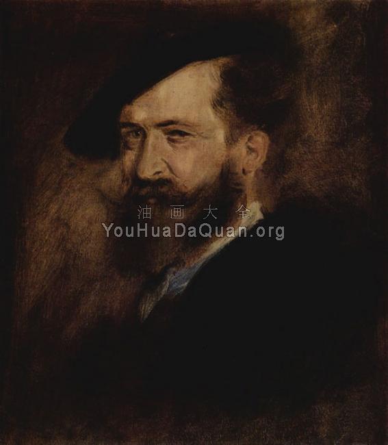 Portrait of Wilhelm Busch - 弗朗茨·冯·伦巴赫